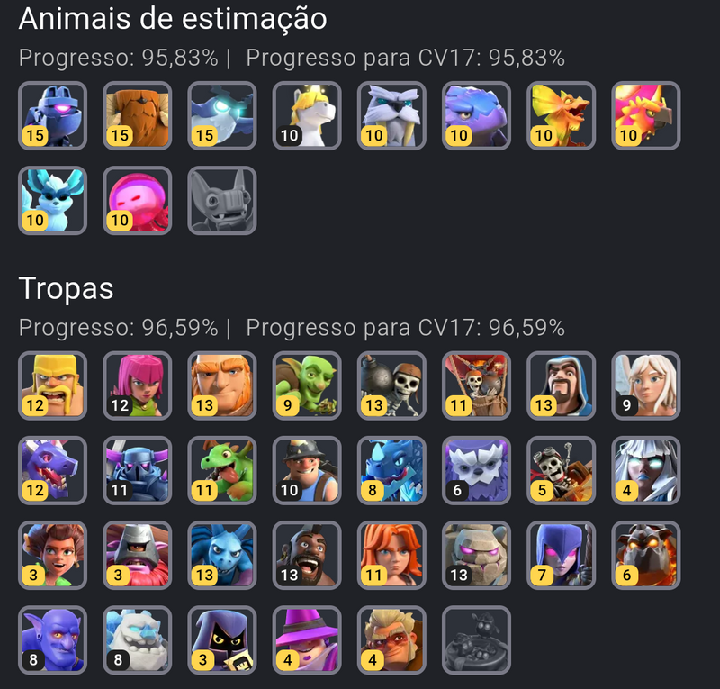 CV17 semifull | 35 skins | 3 paisagens | decorações (01+11)